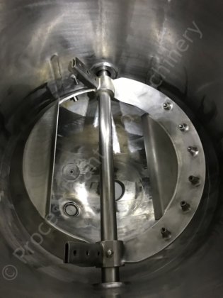 120 Ltr Giusti Jacketed加工罐，侧入式刮削表面过度混合。