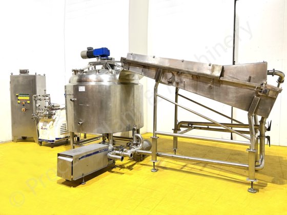 毎時2,500kg ソフトチーズ製造プラント