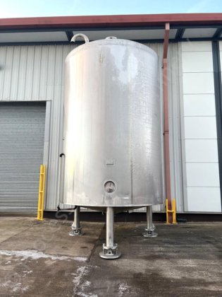 25,000 L ステンレススチール製ジャケット付きホールディングタンク