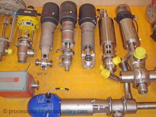 不同的阀门、流量计和备件的范围