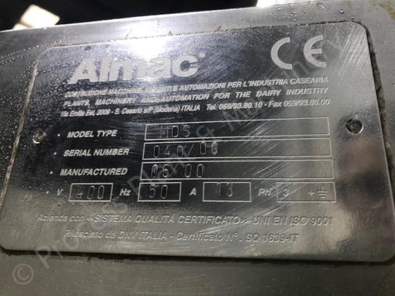 Almac MDS型马苏里拉奶酪加盐机