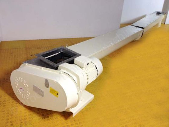 5米长铸铁螺旋输送机，带4.5千瓦电机