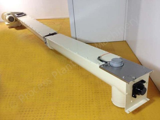 5米长铸铁螺旋输送机，带4.5千瓦电机