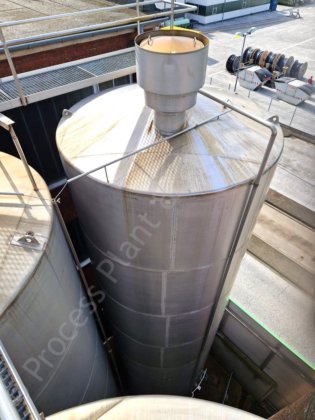 100,000 Lt ステンレス鋼シングルスキン垂直液体貯蔵タンク