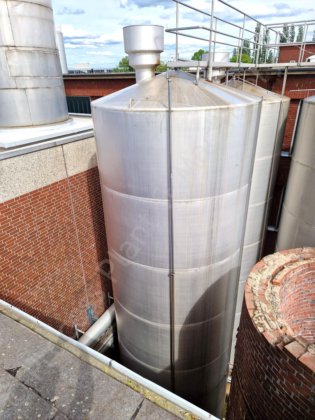 100,000 升不锈钢单层立式储液罐