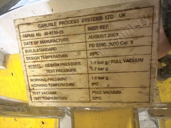 800升316级不锈钢锥形传输罐