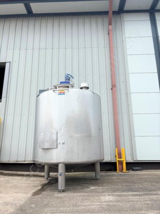 6,000 升不锈钢夹套奶油罐，带多桨搅拌器