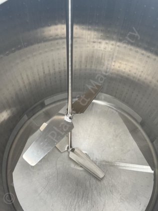 マルチパドルミキサー付6,000Lステンレススチールジャケットクリームタンク