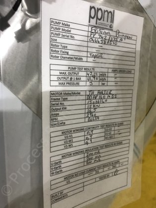 Bomba centrífuga Fristam FP 742/175A