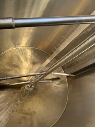 3,800 升不锈钢夹套罐（带全扫搅拌器