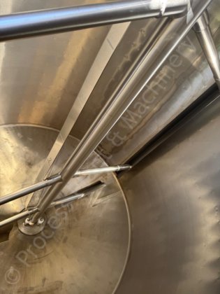 3,800 升不锈钢夹套罐（带全扫搅拌器