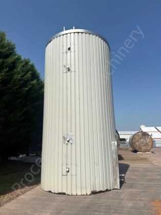 55,000 升不锈钢绝缘复合液体储存筒仓