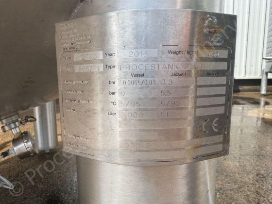 2016 3000 リットル 316 グレード