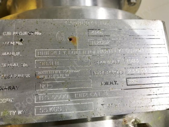 20 Ltr 316级不锈钢夹套罐，带门式搅拌器