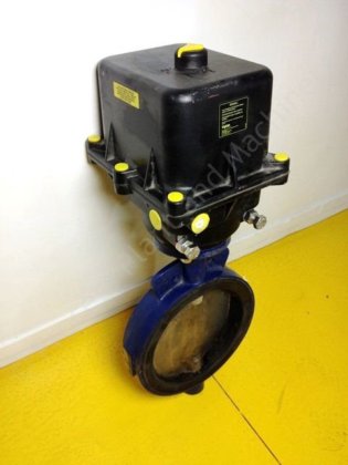 10英寸Tyco Keystone衬里蝶阀，带电动执行器