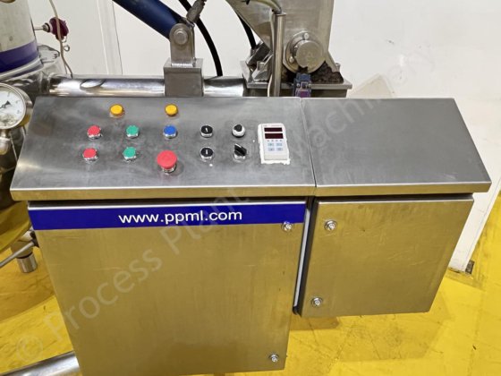 500升316级不锈钢夹套罐，带刮削表面的对转式搅拌器