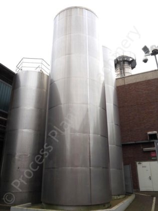 80,000Lステンレス製断熱クラッド液体貯蔵タンク