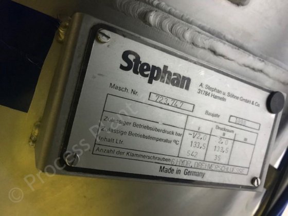 450 升 Stephan VM450 双层夹套真空压力锅