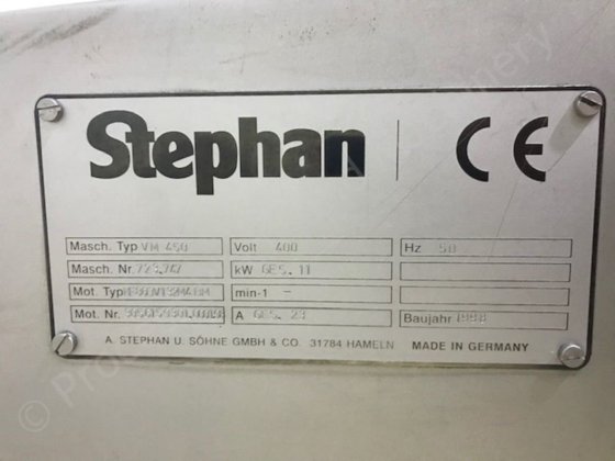 450 升 Stephan VM450 双层夹套真空压力锅