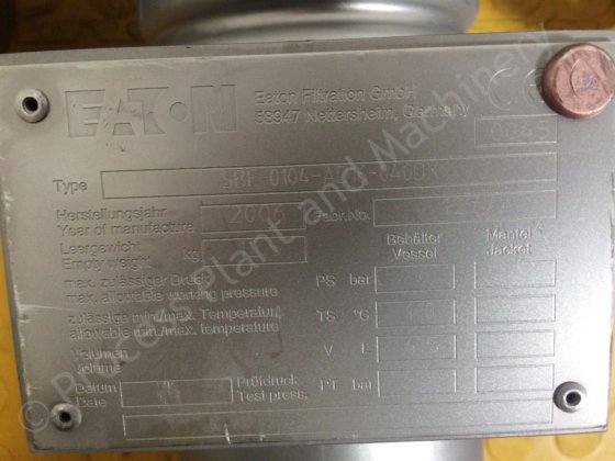 2006年1.5英寸伊顿SBF-0104不锈钢微线过滤器