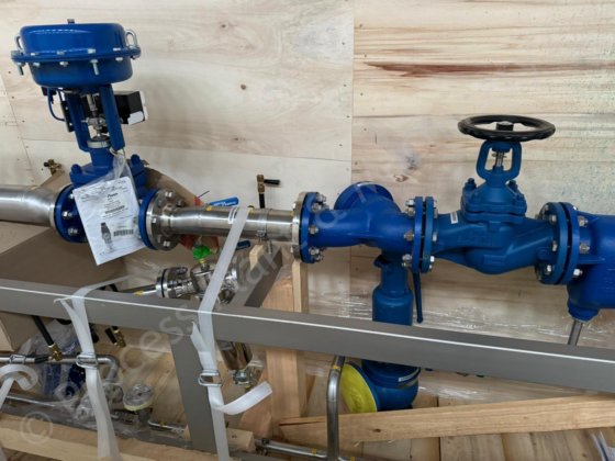 未使用的 Spirax Sarco 蒸汽减压阀系统