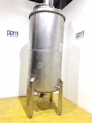 1,500升GEA不锈钢夹套式水箱，带刮削表面混合器