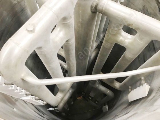 1,500升GEA不锈钢夹套式水箱，带刮削表面混合器