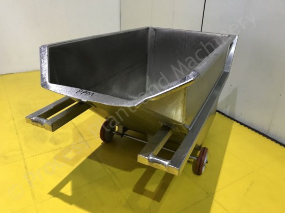 ステンレス製移動式ティッピングスキップ