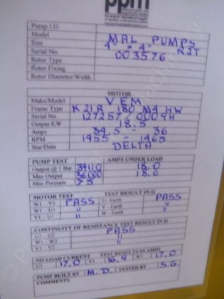 18.5kw 4 インチ MAL ポンプ