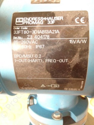 3インチ エンドレス＆ハウザー プロマグ 33FT80 フローメーター