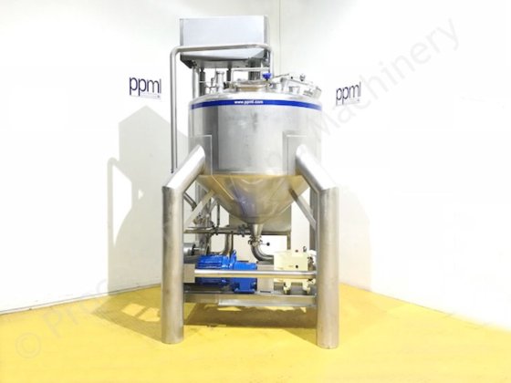 2004年1,200升Limitech水箱,带顶部安装的全刮式表面搅拌器