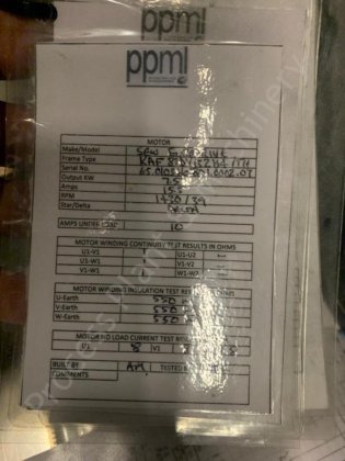 2004年1,200升Limitech水箱,带顶部安装的全刮式表面搅拌器