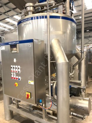 2004年1,200升Limitech水箱,带顶部安装的全刮式表面搅拌器