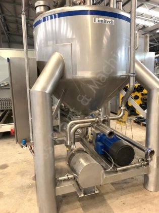 2004年1,200升Limitech水箱,带顶部安装的全刮式表面搅拌器