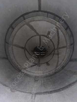 80 立方米不锈钢保温包覆立式粉末筒仓