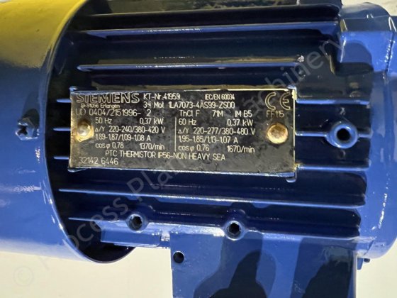 0.37kw ミロマティック ステンレス・スチール・ピン・ミキサー／テクスチャライザー