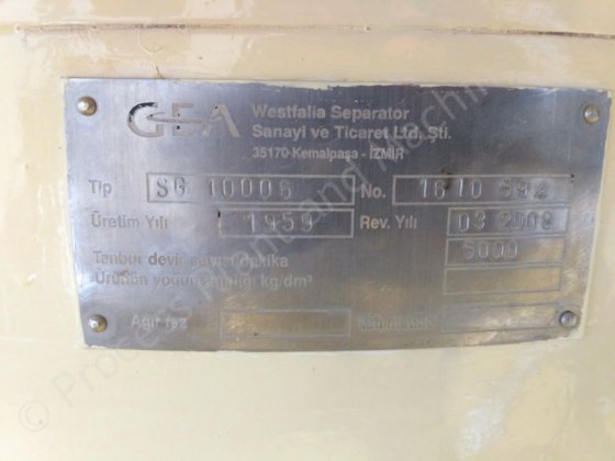 威斯法利亚SG 10006夸克分离器