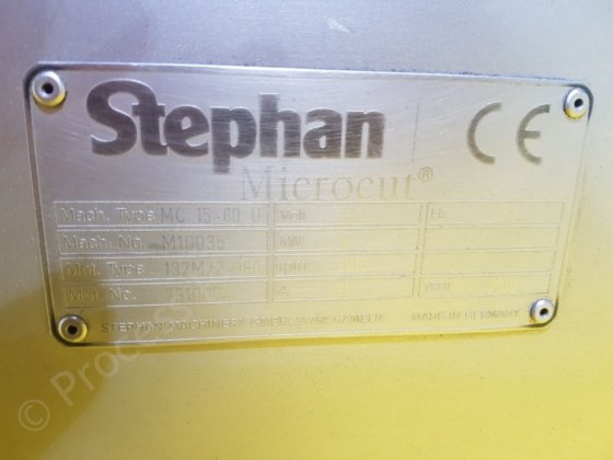 2010 60 Ltr Stephan Microcut MC1560U Double Jacketed Process Mixer in ...