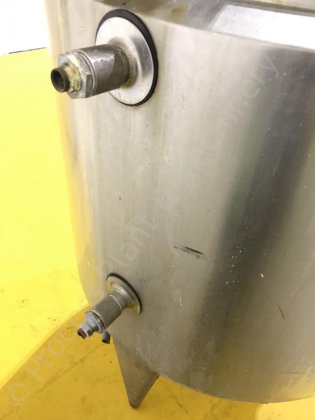 500 Ltr のステンレス鋼はかいミキサーが付いているタンクをジャケットで覆いました