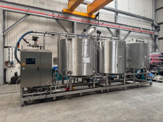 全自動3タンク&1チャンネルスキッドマウントCIPシステム