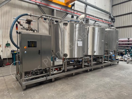 全自動3タンク&1チャンネルスキッドマウントCIPシステム