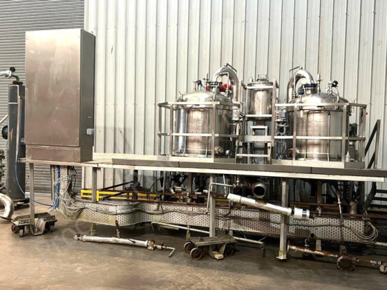 1,000 升朱斯蒂真空额定混合和烹饪生产设备