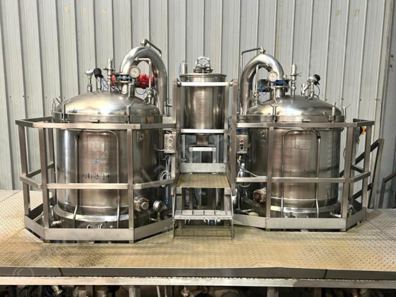 1,000 升朱斯蒂真空额定混合和烹饪生产设备