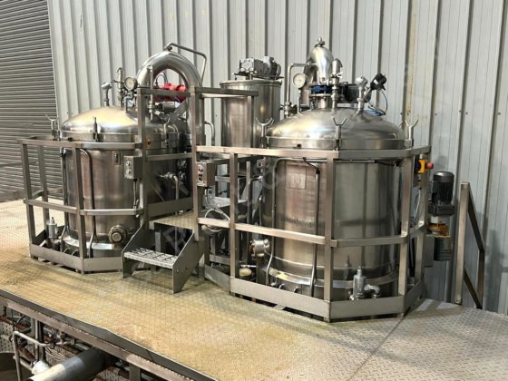 1,000 升朱斯蒂真空额定混合和烹饪生产设备