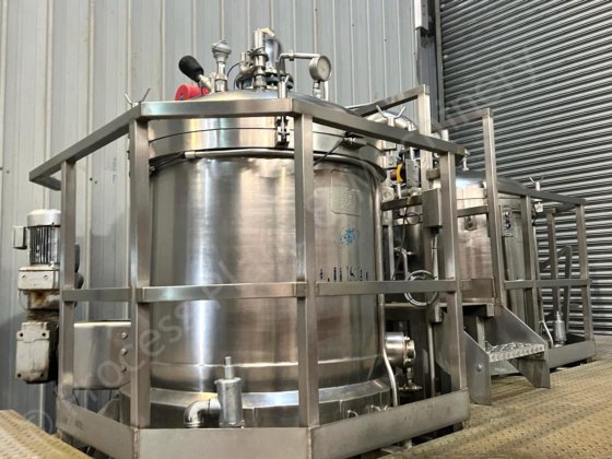 1,000リットルGiusti真空定格ミキシング＆調理生産プラント