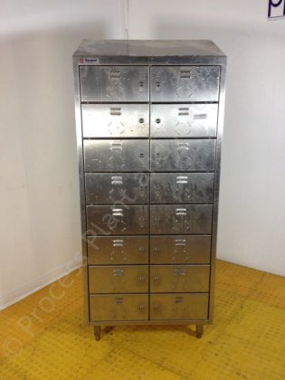 ステンレス製多段ロッカー(2個1組)