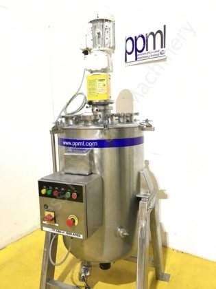 200升316级不锈钢罐，顶部安装有Lightin混合器