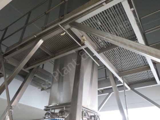 带磨机的切达干酪立式圆筒凝乳塔