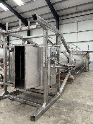 带磨机的切达干酪立式圆筒凝乳塔