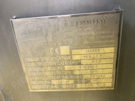 2006年150升BCH夹套式混合系统与西尔弗森内联式高剪切混合器